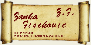 Žanka Fišeković vizit kartica